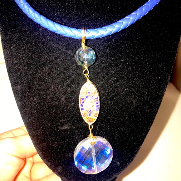 Hand Crafted Jewelry - HANDMADE beautiful necklace. OHM mandala. unique